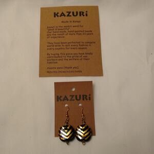Kazuri earrings. NEW